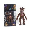 Lot de 6 Figurines articulées Five Nights Games - Poupées FNAF - Nightmare Foxy Freddy Bonnie Fazbear Chica - 16,5 cm