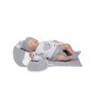 Poupée Guca - Poupée Reborn Henar Pyjama Blanche, Bavoir Mousseline et Sac Gris 46 cm, Multicolore 18035 