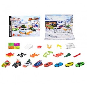 Majorette - Calendrier de lAvent - 24 Fenêtres - 8 Véhicules Die Cast Dont 5 Exclusifs - Accessoires - Dès 3 Ans - 212051026