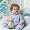 Reborn Baby Dolls Full Silicone 22 Pouces Réaliste Enfant en Bas Âge Poupée Garçon Imperméable Réaliste Bébé Poupées Qui Semb