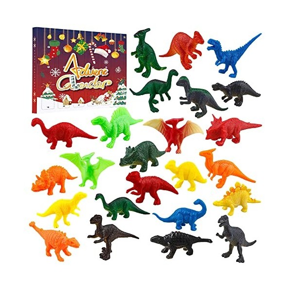 YGCHEN Calendrier de lAvent Dinosaure Jouet Garçon Cadeau de Noël Calendrier lAvent Cadeau Enfant Decoration Noel Jouet Din