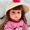 HLILY PoupéE Reborn, Reborn Baby Dolls en Silicone Souple, Simulation Nouveau-Né Jouet, pour Garçons Et Filles Jouet De Noël 