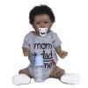 22 Pouces 55 Cm Noir Afro-Américain Bébé Poupées Pleine Silicone Renaître À La Main Poupée Nouveau-Né Bébé Poupées pour Fille