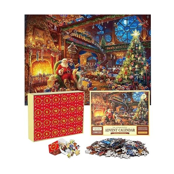 Puzzle L'Avent Noël 2023 1000 Pièces | Puzzles Vacances Noël Pour Adulte Et  Enfant | Cadeau Puzzle Noël 2023