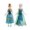 Poupées officielles Princesse Elsa et Anna Forever Fever dans une robe verte du solstice dété