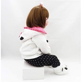 Nouveau-né Reborn Baby Dolls 24 Pouces 60cm Filles Réaliste Corps Doux Nouveau-Né Bébé Poupées Reborn Toddler Babys Réaliste 