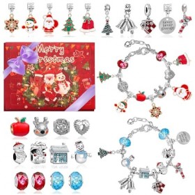 Calendrier de lAvent 2023 Enfant Fille, Calendrier de Noël Bracelet Bijoux Fille 5-12 Ans