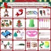 Auniq Calendrier de lAvent 24 pièces avec mini figurines, jouets et décorations de Noël, boîte mystère 2023, calendrier de c