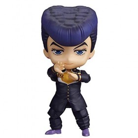 JJRPPFF Q Version Higashikata Josuke Figure, 3,9 Pouces JoJos Bizarre Adventure Modèle de Personnage, Multiples Accessoires 