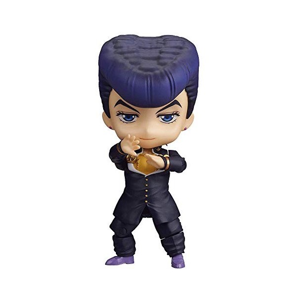 JJRPPFF Q Version Higashikata Josuke Figure, 3,9 Pouces JoJos Bizarre Adventure Modèle de Personnage, Multiples Accessoires 