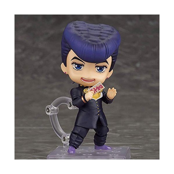 JJRPPFF Q Version Higashikata Josuke Figure, 3,9 Pouces JoJos Bizarre Adventure Modèle de Personnage, Multiples Accessoires 