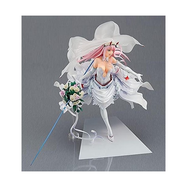 NEWLIA Figurine Ecchi Anime Figuren-Darling in The FranXX - Zero Two - 1/7 Anime à Collectionner/modèle de Personnage Jolie F