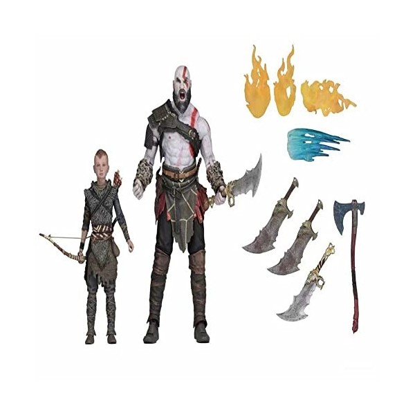 SPIRITS Ares 4 Kratos Atreus and Son Ultimate Set, Une poupée daction Mobile de Luxe, Un Robot Jouet Transformbots et des Jo