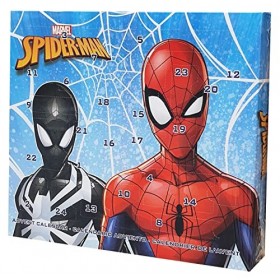 Calendrier de lAvent Spiderman, Marvel, 24 boîtes, accessoires, bijoux fantaisie, papeterie