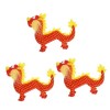 ibasenice 5 Pièces Dragon en Peluche Jouet Enfants Jouet Truc Animal Pépinière Dragon Jouet en Peluche Ornement De Noël Petit