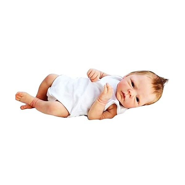 Lifelike 18 Pouces 46 cm Reborn Baby Doll avec 2 Genre Silicone Vinyle Doux Réaliste Garçon Nouveau-né Poupées Meilleur Anniv