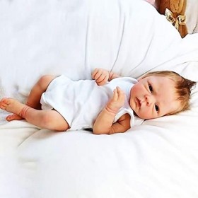 Lifelike 18 Pouces 46 cm Reborn Baby Doll avec 2 Genre Silicone Vinyle Doux Réaliste Garçon Nouveau-né Poupées Meilleur Anniv