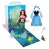 Disney Store Poupée officielle Ariel Story, La Petite Sirène, 27,9 cm, entièrement articulée en tenue scintillante – Convient