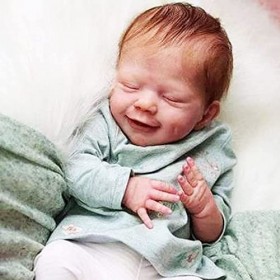Poupées Endormies pour Bébé Reborn De 19 Pouces, Corps Complet en Silicone, Fait À La Main, Réaliste, Nouveau-Né, Jouet De Ba