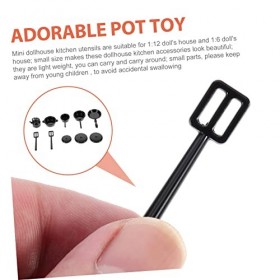 ibasenice 10 Ensembles Maison De Poupée Maison De Poupée Mini Maison Décor Maison De Poupée Cuisine Ustensiles De Cuisine Mai