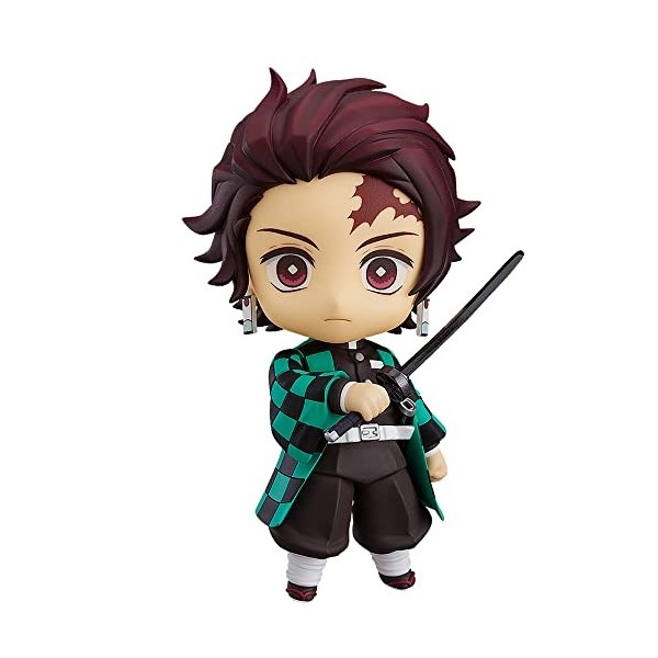 La lame de Ghost Slayer Tanjiro Zhanmen Q Version Doll 丨 Formes variables, vives et mignonnes 丨 Matériau PVC 丨 Décoration de 