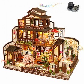 HEYANG Mini serre miniature 3D - Kit de bricolage maison de poupée avec meubles et accessoires - Jouets éducatifs pour filles
