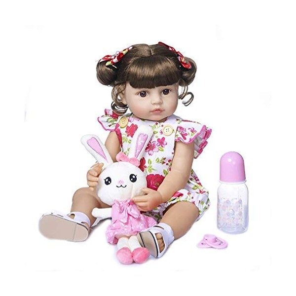 22" 55cm Reborn Baby Doll Poupées Réalistes Tout-Petits Corps en Silicone Membres Réalistes Poupées À La Recherche Réelles po