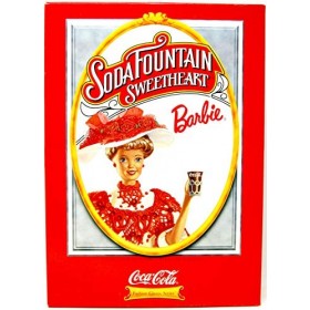 BARBIE poupée chatain - BOITE ROUGE COCA COLA soda fountain sweetheart - edition collector fashion classic serie - mattel 199