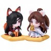 WENCY Heaven Officials Blessing Anime Figure Toys Xie Lian and Hua Cheng Q Version Figurine, Livrée avec Une Scène De Acryli