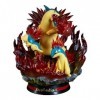 Typhlosion&Cyndaquil Fire Figurine danimal de compagnie en PVC statique 28 cm peut être allumée debout Anime Jouets à main F