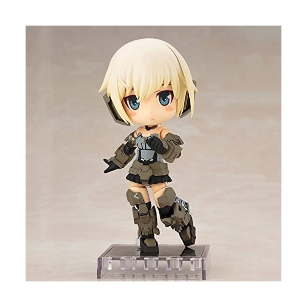 Figurine en argile GOURAI version Q, le personnage de FRAME ARMS GIRL, cheveux courts argentés, ce produit mesure 3,9 pouces 