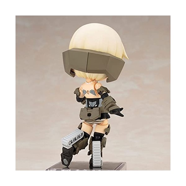 Figurine en argile GOURAI version Q, le personnage de FRAME ARMS GIRL, cheveux courts argentés, ce produit mesure 3,9 pouces 