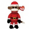 Ty Beanie Babies Sock Monkey - Santa by Ty TOY English Manual 