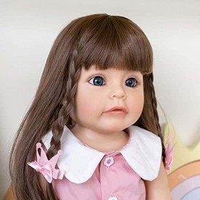 HLILY PoupéE Reborn, Nouveau-Né Reborn Baby Dolls BéBé Reborn Fille, Poupée Qui Ressemble à Une Vraie Poupée, Jouet dapprent
