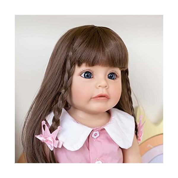 HLILY PoupéE Reborn, Nouveau-Né Reborn Baby Dolls BéBé Reborn Fille, Poupée Qui Ressemble à Une Vraie Poupée, Jouet dapprent