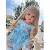 YIHANGG 55CM Reborn Bébé Poupée Silicone Complet du Corps Imperméable Réaliste Poupée Tout-Petit Fille Blonde Princesse Porte