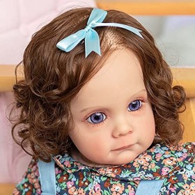 HLILY Bebe Reborn, Nouveau-Né Reborn Baby Dolls, PoupéEs De BéBé RéAlistes, Jouet De Noël Réaliste Et Mignon, pour Les Enfant