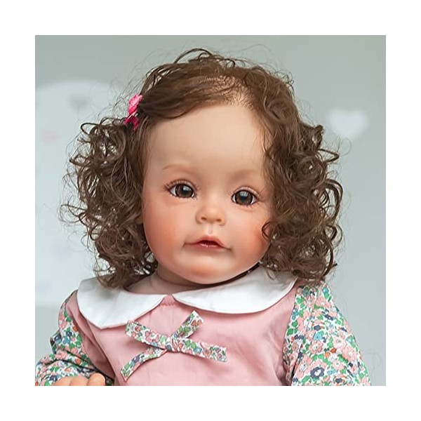 HLILY PoupéE Reborn, Reborn Baby Dolls De Simulation Nouveau-Né Reborn Baby Dolls Réaliste, Jouets De Compagnon pour Enfants,