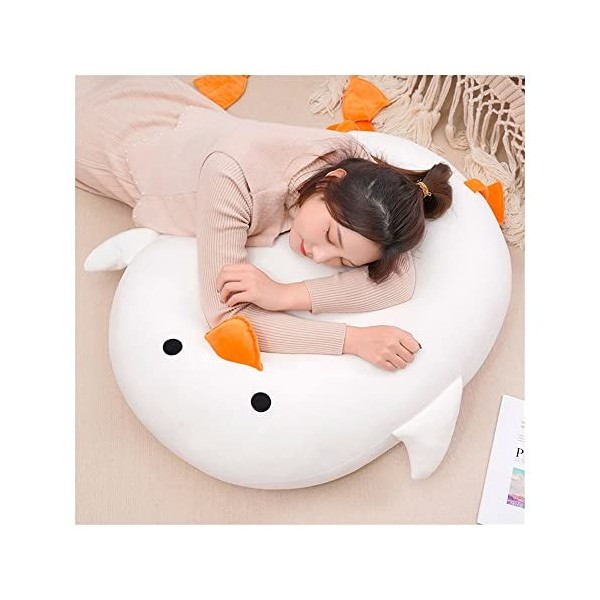 YUYUYU Oreiller de Canard Jouets en Peluche Mignon poupée Filles lit Tenant Une poupée endormie Ronde Oreiller Coussin poupée