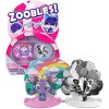 Zoobles Animals Rainbow Butterfly et Black-White Fox Lot de 2 Figurines à Collectionner avec mécanisme de Transformation et 2