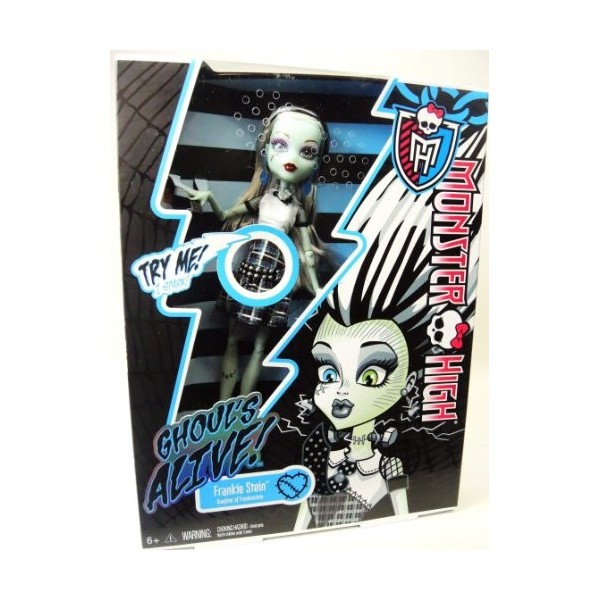 Monster High - Y0424 - Poupée - Monstre Fantastique - Frankie Stein - Série GHOULS ALIVE