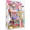 LEOMARK Mansion Doll Apart House - en Bois - de rêves Maison de poupée, Villa Appartement pour Les Enfants avec Meubles + Bra