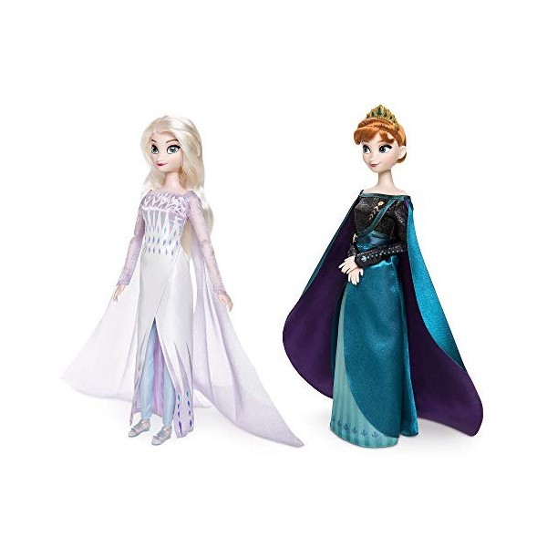 Frozen 2 Disney Queen Anna & Snow Queen Elsa Doll Set of 2 Classic Dolls 30cm