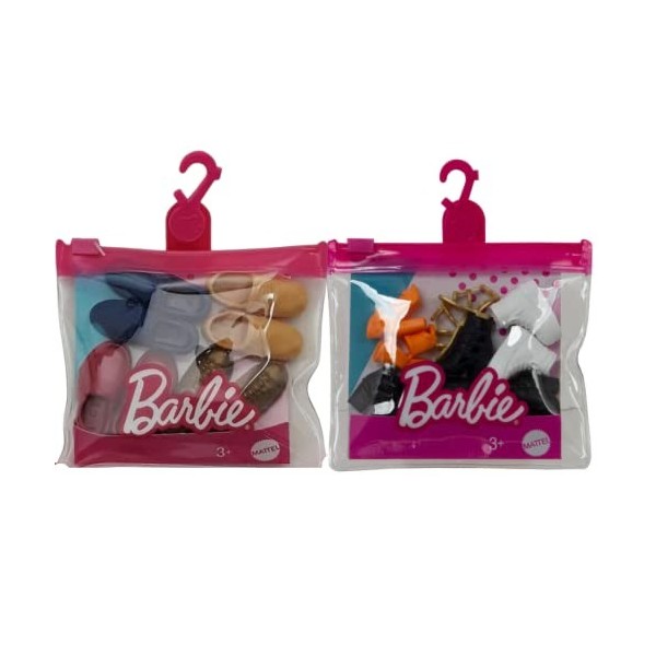 Barbie Ken Lot daccessoires pour chaussures avec 9 paires de chaussures de poupée