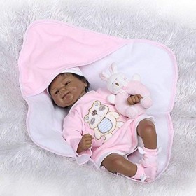 Reborn Baby Style Indien Poupée Souple Simulation Silicone Vinyle 16 Pouces 40 Cm Bouche Magnétique Enfants Ami Réaliste Garç