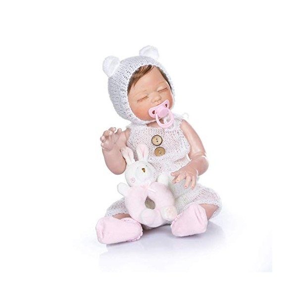 Poupée De Renaissance Simulée, Bébé Reborn De 50 Cm Environ 20 Pouces , Cadeaux pour Enfants De Vraies Poupées denfants, Ca