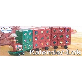 Calendrier de lavent locomotive en bois