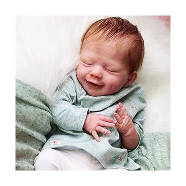 Poupées Reborn Réalistes pour Tout-Petits, Garçon/Fille, Sourire Réaliste, Nouveau-Né Endormi, Poupée Lestée De 19 Pouces, Me