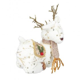 ibasenice 3 Pcs Lumières Décoratives Figurines De Rennes Poupée DÉlan Décorative Jouet en Peluche De Noël Ornements De La Na