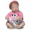 Reborn Baby Doll Soft Simulation Silicone Vinyl 18 Pouces 42-45 Cm Enfants Ami Bouche Magnétique Jouet Réaliste Garçon Fille 